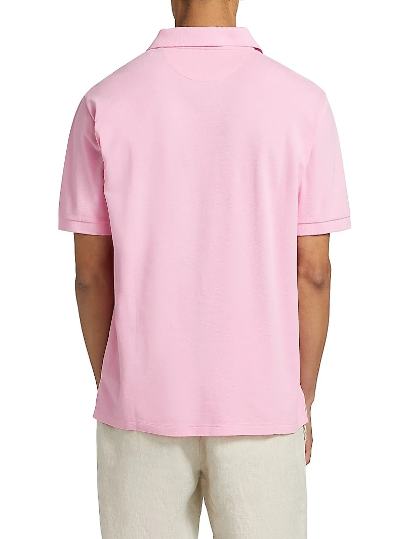 Charles Stretch-Cotton Polo Shirt
