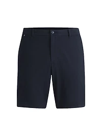 Slim Fit Shorts Stretch Cotton Twill