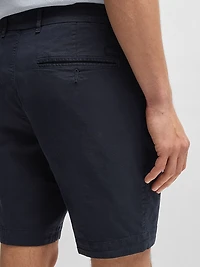 Slim Fit Shorts Stretch Cotton Twill