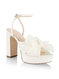Natalia 115MM Knotted Bow Platform Sandals