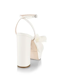 Natalia 115MM Knotted Bow Platform Sandals
