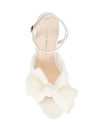 Natalia 115MM Knotted Bow Platform Sandals