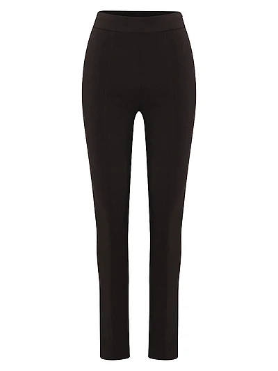 Elvira Crepe Slim-Fit Cigarette Pants