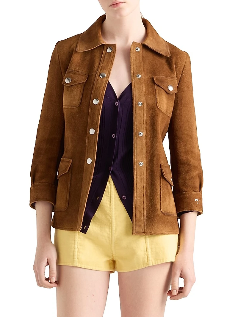 Suede Safari Jacket