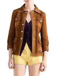 Suede Safari Jacket