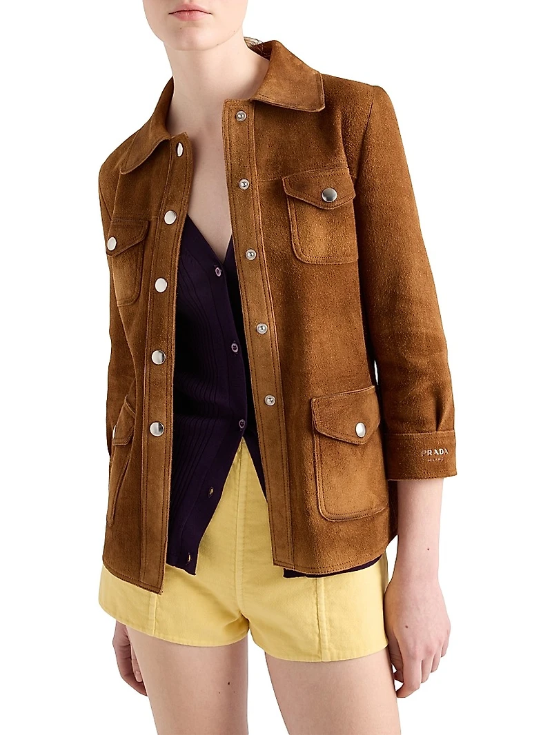 Suede Safari Jacket