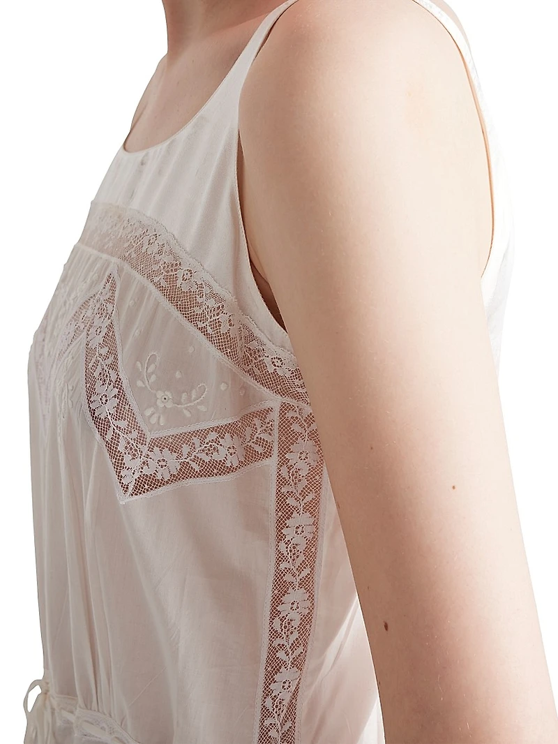 Embroidered Old Batiste Dress