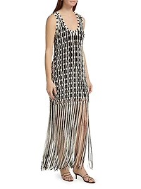 Sonia Fringe Tank Maxi-Dress
