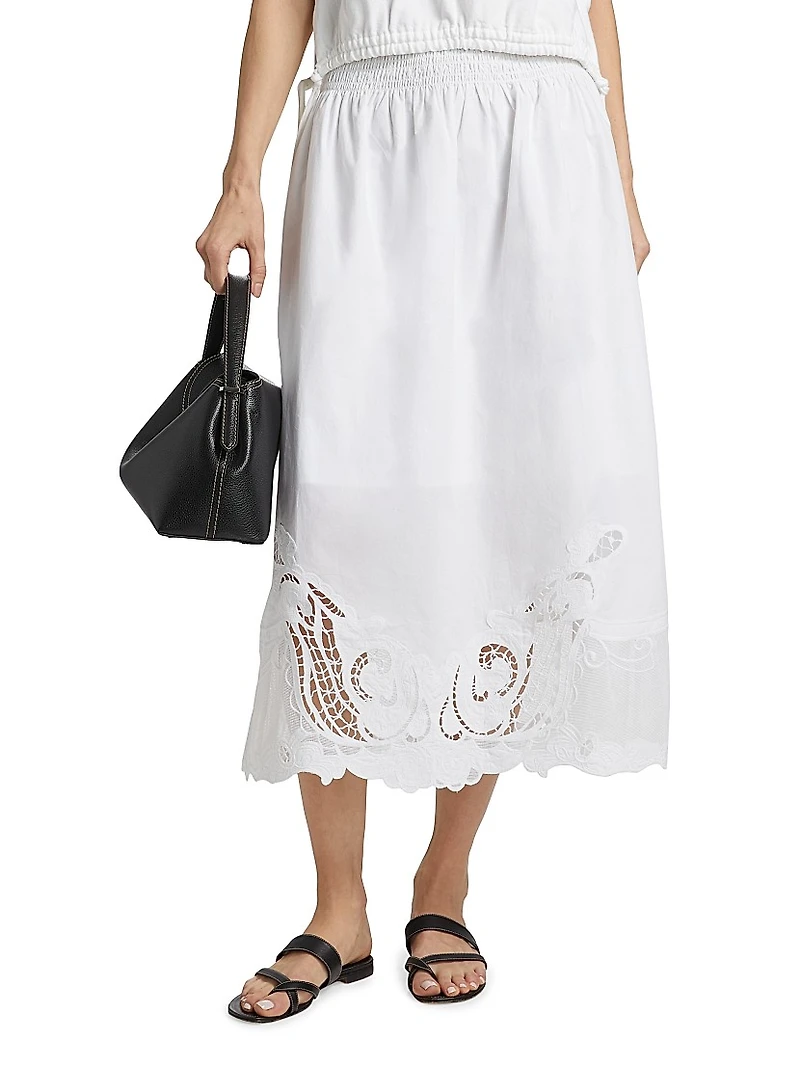 Clem Lace Midi-Skirt