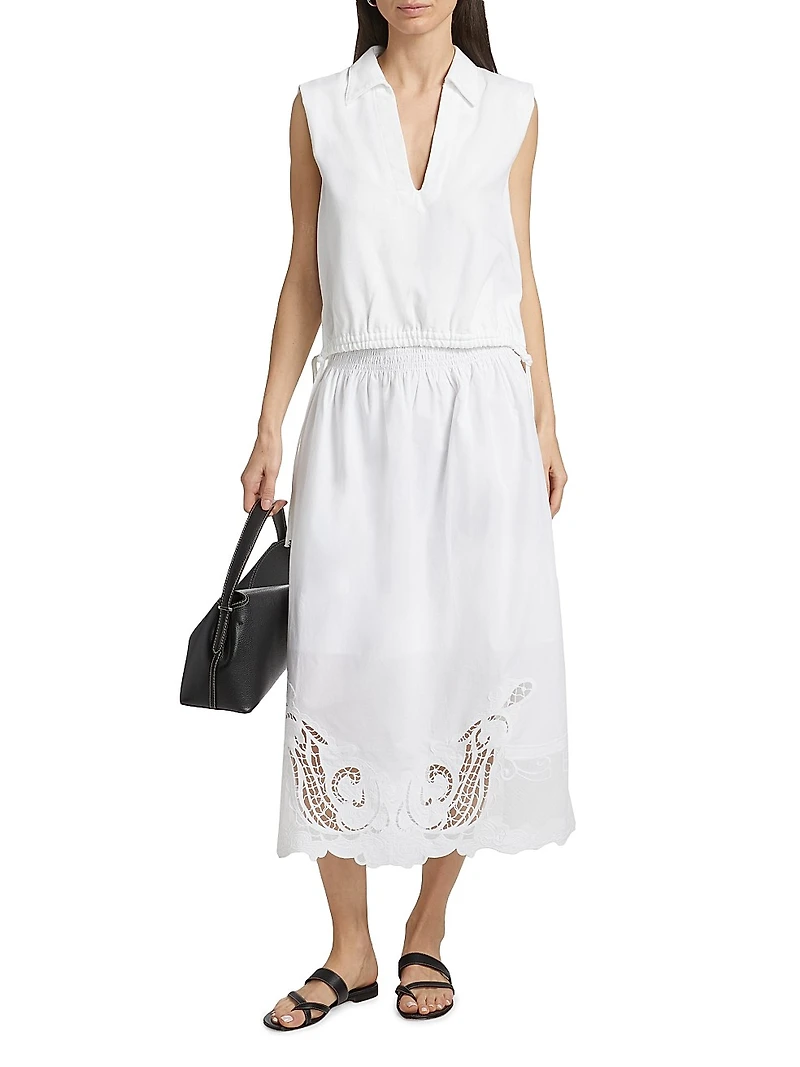 Clem Lace Midi-Skirt