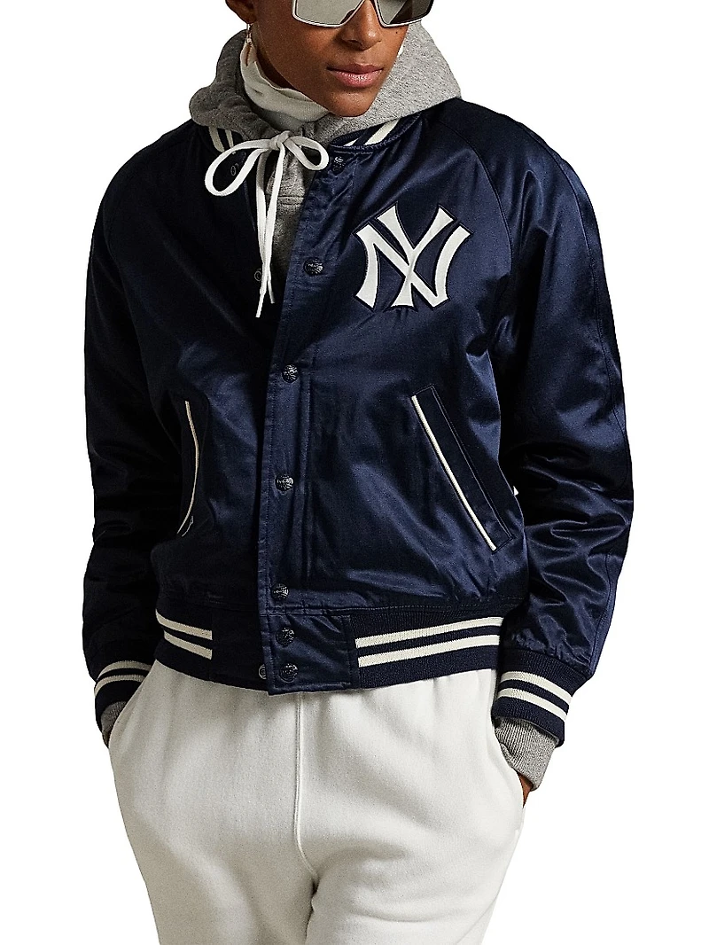 New York Yankees Satin Bomber Jacket