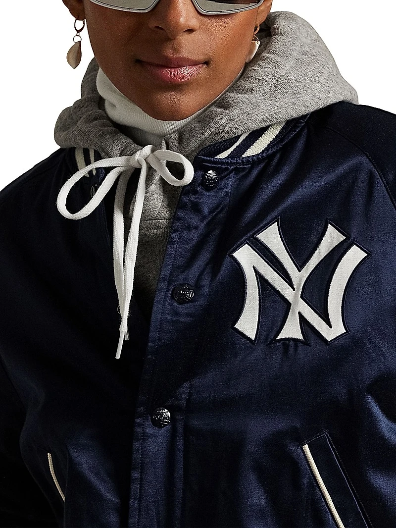 New York Yankees Satin Bomber Jacket