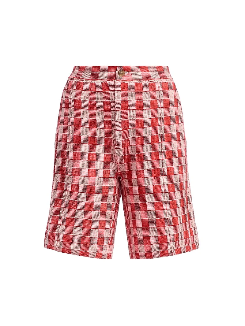 Gingham Bermuda Shorts