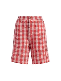 Gingham Bermuda Shorts