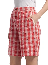 Gingham Bermuda Shorts