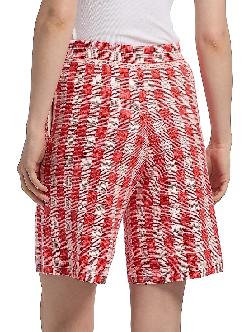 Gingham Bermuda Shorts