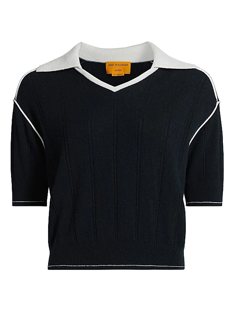 Pele Cashmere Polo Sweater