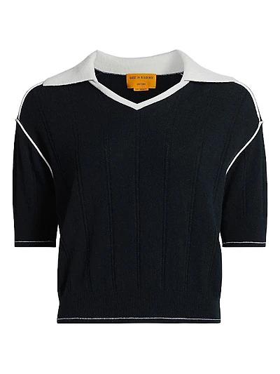 Pele Cashmere Polo Sweater