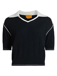 Pele Cashmere Polo Sweater
