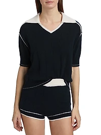Pele Cashmere Polo Sweater