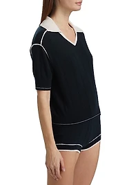 Pele Cashmere Polo Sweater
