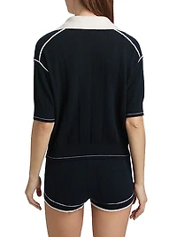 Pele Cashmere Polo Sweater