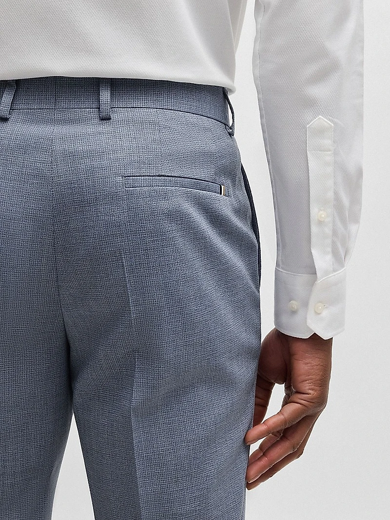 Formal Trousers a Virgin Wool Blend