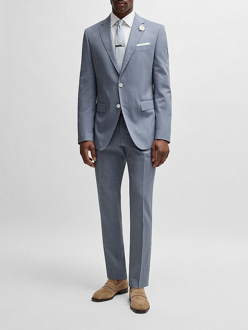 Formal Trousers a Virgin Wool Blend