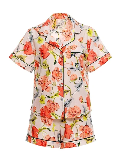 Sun-Kissed Escapes Nina Cotton Short Pajamas