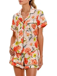 Sun-Kissed Escapes Nina Cotton Short Pajamas