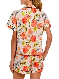 Sun-Kissed Escapes Nina Cotton Short Pajamas