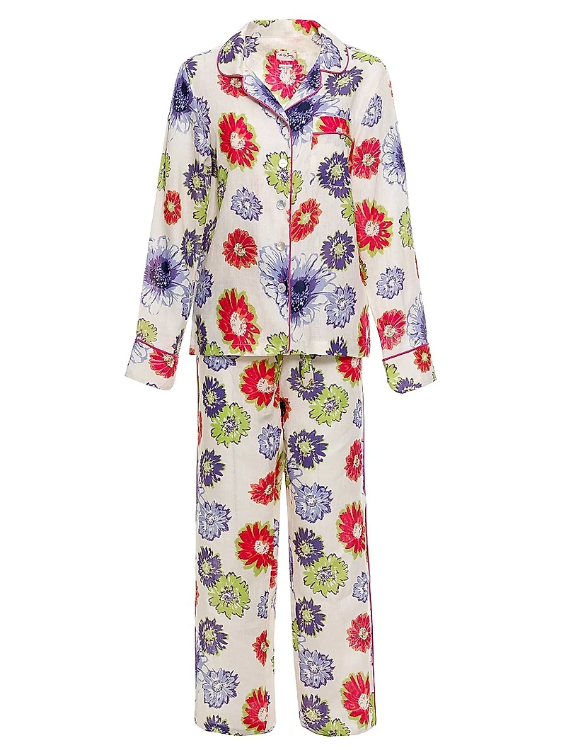 Sun-Kissed Escapes Emma Linen Pajamas