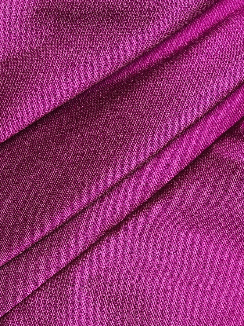 Satin Embellished Strap Trumpet Gown