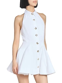 Cotton Poplin Fit & Flare Minidress