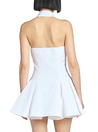 Cotton Poplin Fit & Flare Minidress
