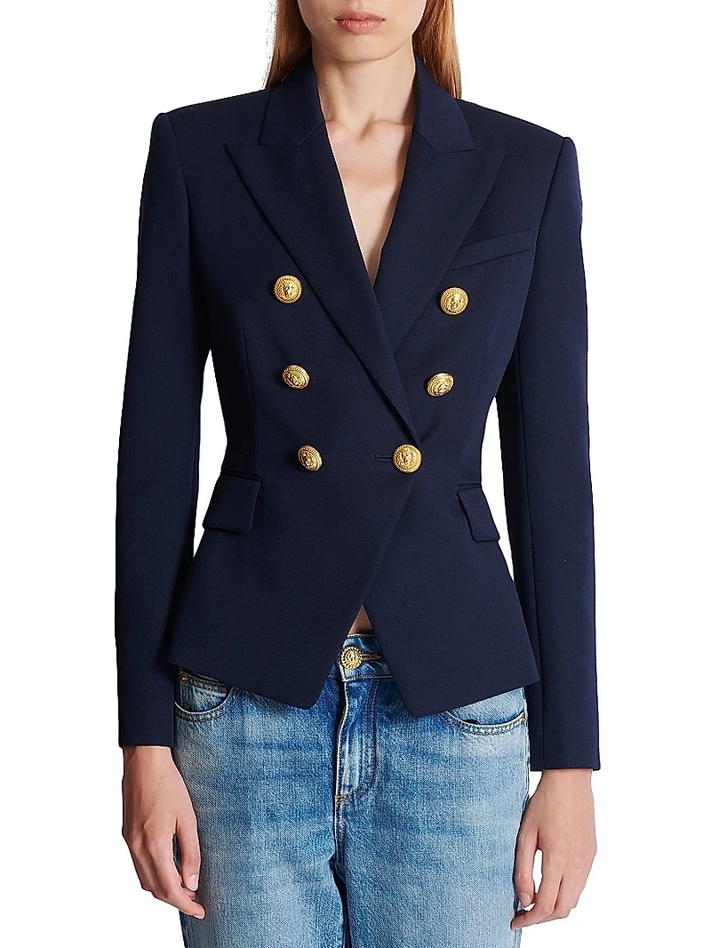 Wool Double-Breasted Jacket