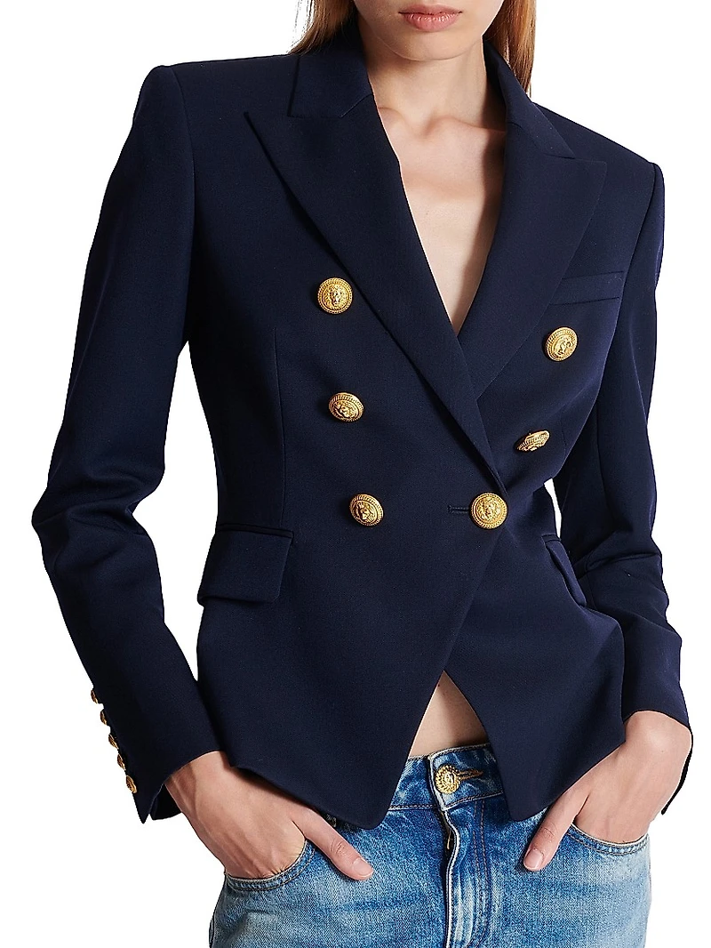 Wool Double-Breasted Jacket