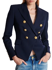 Wool Double-Breasted Jacket