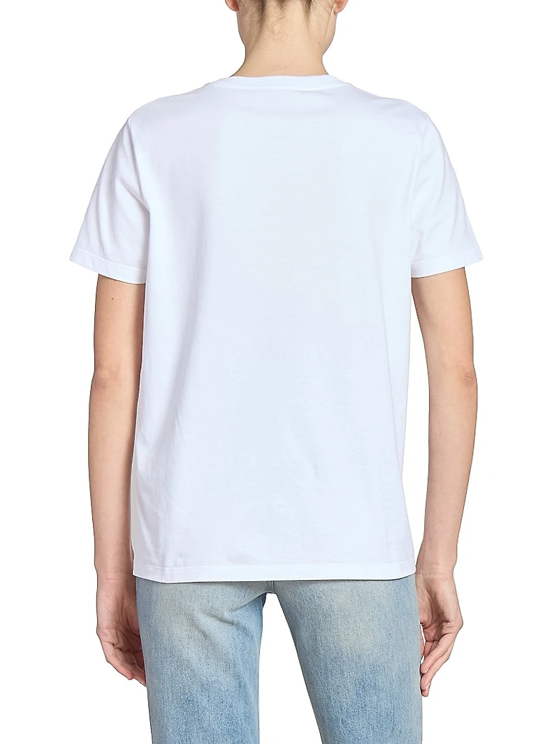 Paris Chains Printed Cotton T-Shirt