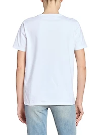 Paris Chains Printed Cotton T-Shirt