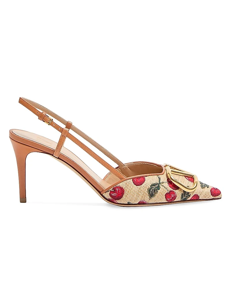 VLogo Signature Slingback Pumps 80MM