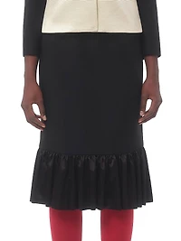 Crepe Couture Midi Skirt