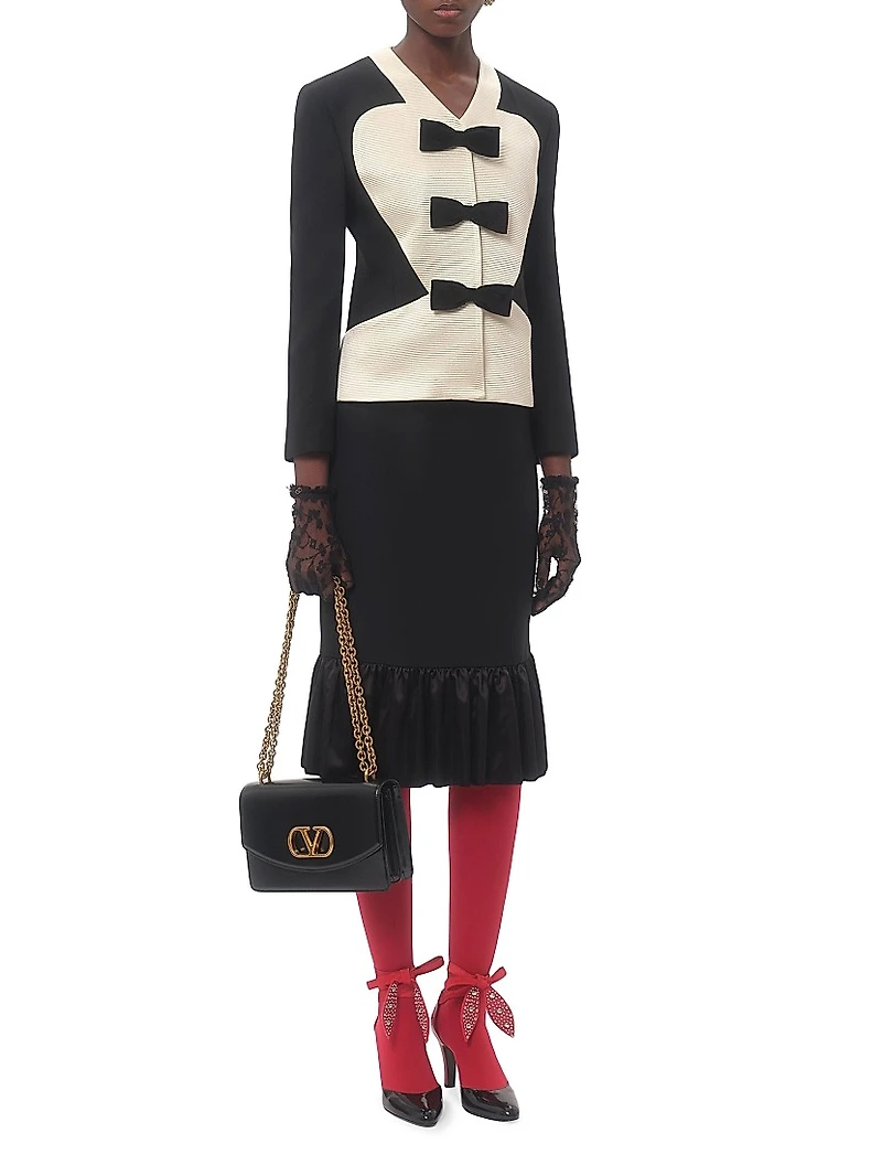 Crepe Couture Midi Skirt