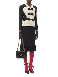 Crepe Couture Midi Skirt