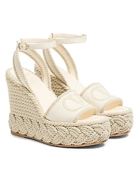 VLogo Torchon Wedge Sandals Nappa 130MM