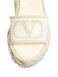 VLogo Torchon Wedge Sandals Nappa 130MM