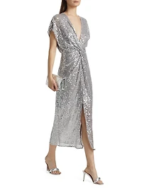 Jackie Sequin Midi Dress