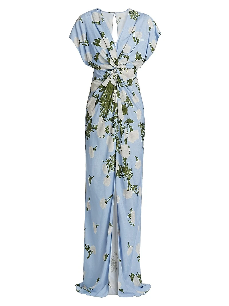 Jackie Floral Twisted Gown