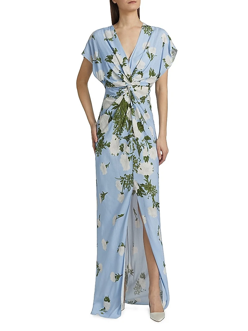 Jackie Floral Twisted Gown
