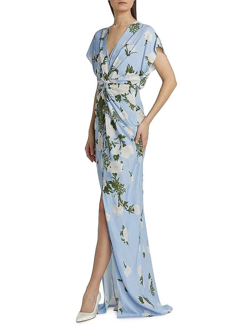 Jackie Floral Twisted Gown